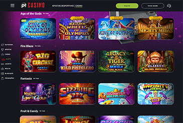 Seleção de Jogos no Placard Casino