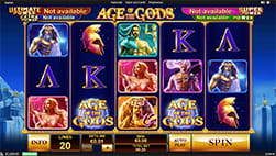 Slot Age of the Gods no Placard Casino